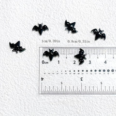 100pcs Halloween Bat Nail Art Charms 3D Resin Bat Nail Art Accessories