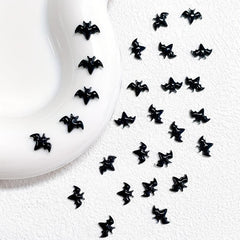 100pcs Halloween Bat Nail Art Charms 3D Resin Bat Nail Art Accessories
