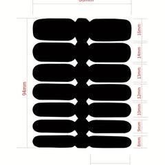Red Nail Stickers Decals Self Adhesive Nail Art For Women Girls