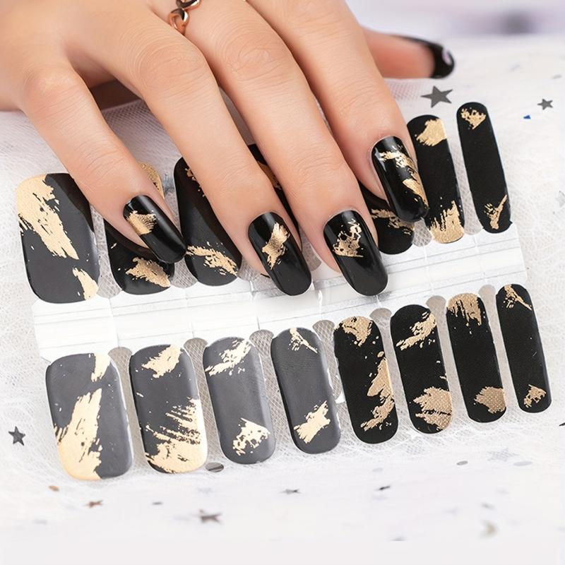 Red Nail Stickers Decals Self Adhesive Nail Art For Women Girls