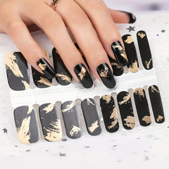 Red Nail Stickers Decals Self Adhesive Nail Art For Women Girls