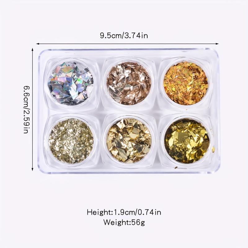 Holographic Nail Glitter Sequins for DIY Nail Art