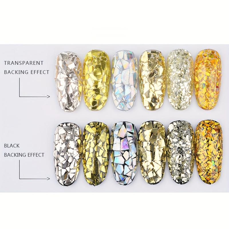 Holographic Nail Glitter Sequins for DIY Nail Art