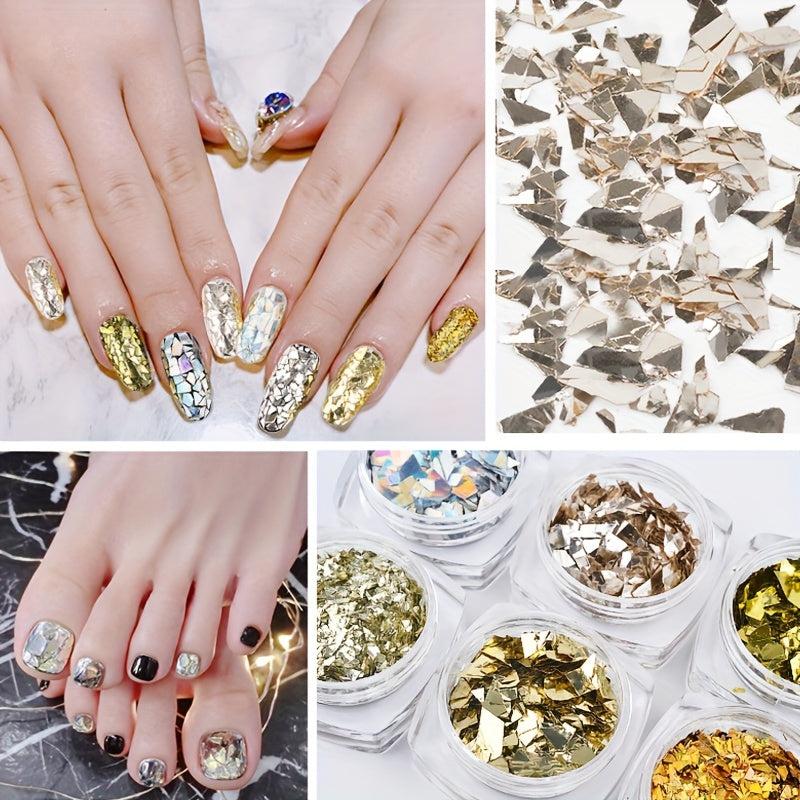 Holographic Nail Glitter Sequins for DIY Nail Art