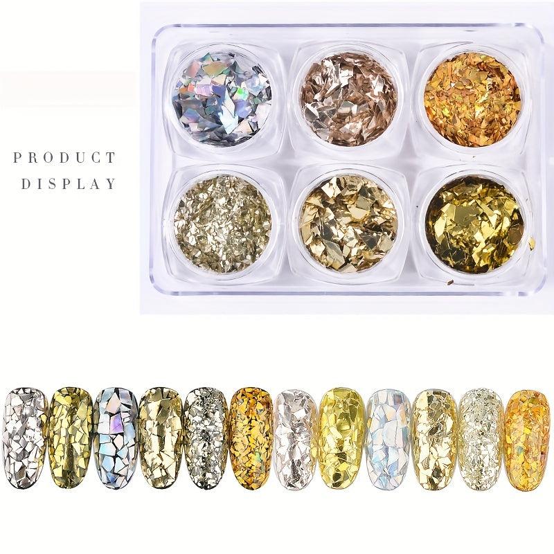 Holographic Nail Glitter Sequins for DIY Nail Art