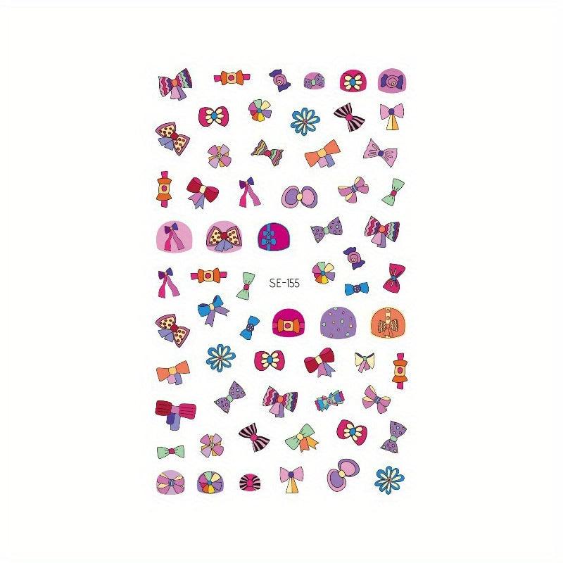 Princess Nail Art Stickers Self Adhesive Cartoon Design for Adult