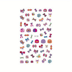 Princess Nail Art Stickers Self Adhesive Cartoon Design for Adult