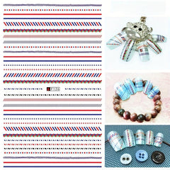 Geometry Nail Art Stickers Decals Self Adhesive Decoration