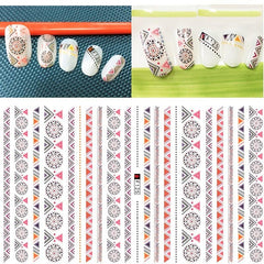 Geometry Nail Art Stickers Decals Self Adhesive Decoration