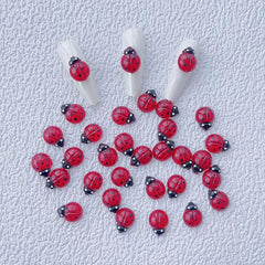 20pcs 3D Ladybug Nail Charms for Women DIY Nail Accessories Home Salon