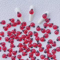 20pcs 3D Ladybug Nail Charms for Women DIY Nail Accessories Home Salon
