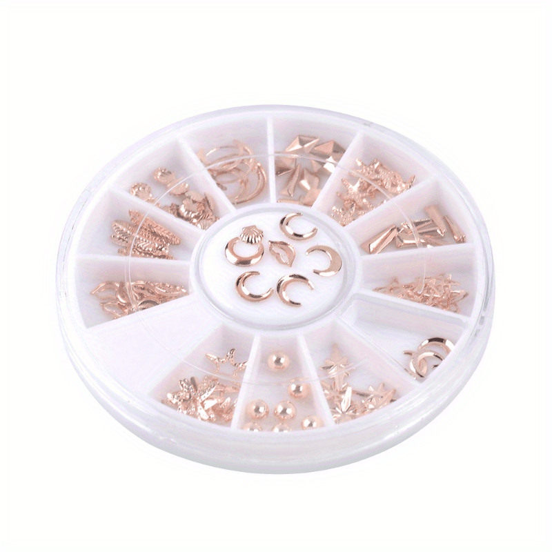 Rose Starfish Shell Nail Studs 3D Art Decoration for Nails