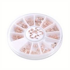 Rose Starfish Shell Nail Studs 3D Art Decoration for Nails