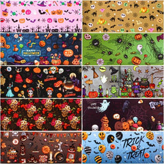 50pcs Halloween Nail Foil Transfer Stickers Starry Sky Self Adhesive Decals