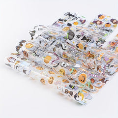 50pcs Halloween Nail Foil Transfer Stickers Starry Sky Self Adhesive Decals