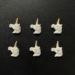 Resin Unicorn Flat Back Decorations for DIY Crafts and Jewelry Making