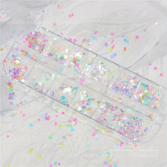 Holographic Nail Glitter Mix for Mermaid Mirror DIY