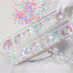 Holographic Nail Glitter Mix for Mermaid Mirror DIY