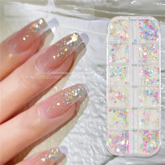 Holographic Nail Glitter Mix for Mermaid Mirror DIY