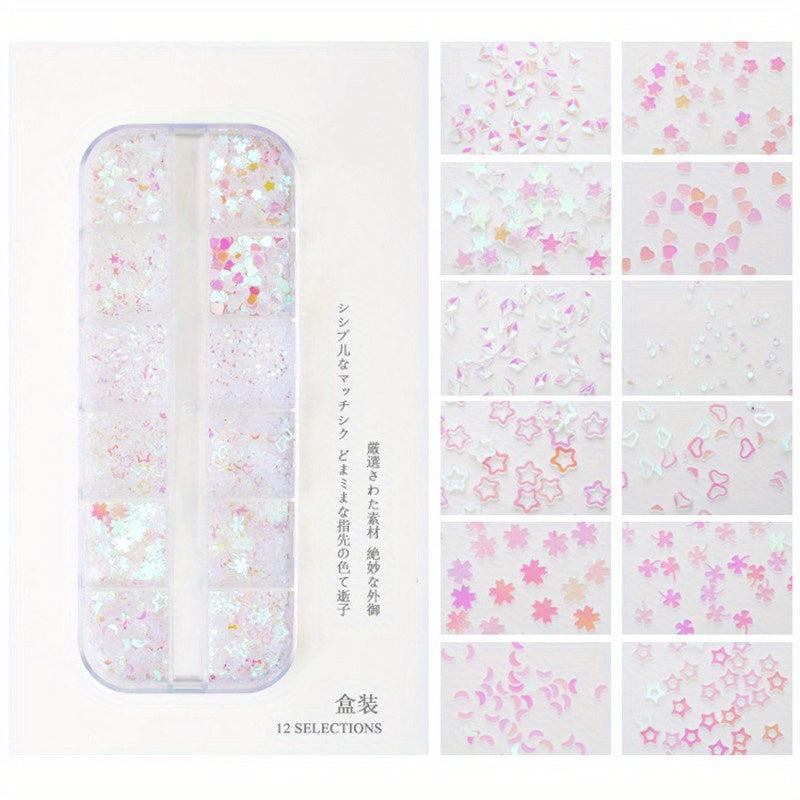 Holographic Nail Glitter Mix for Mermaid Mirror DIY