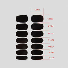 Glitter Nail Polish Stickers Strips with Glitter Powder Designs