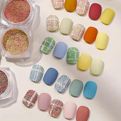 Winter Woolen Nail Powder Non-Floating Nail Art