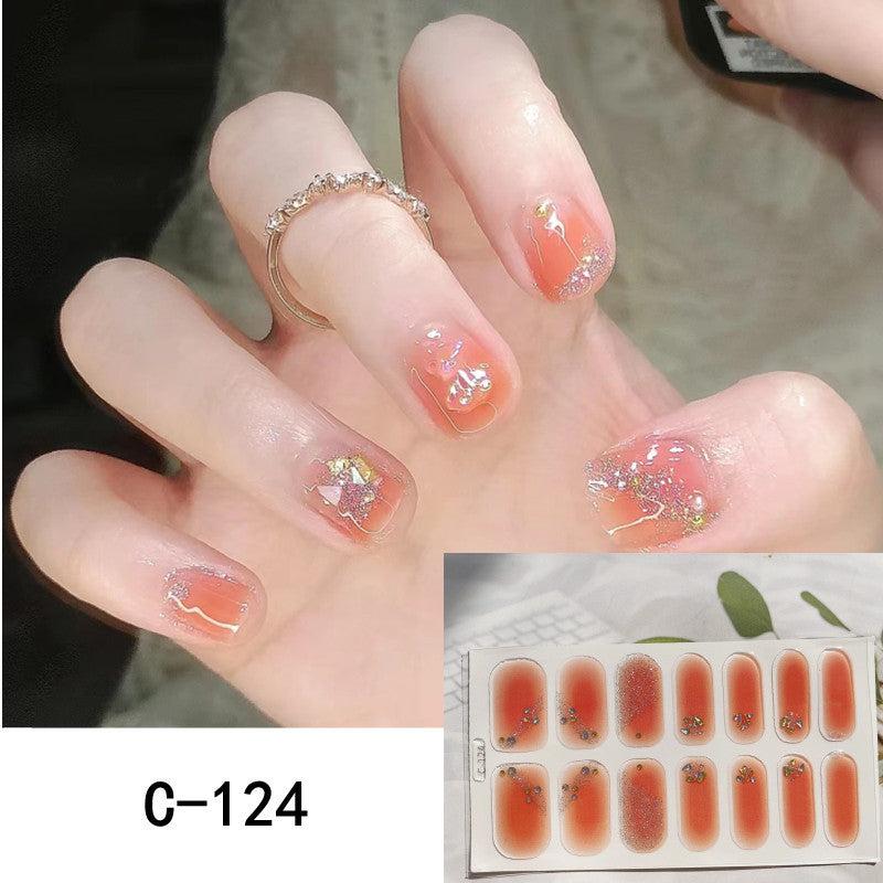 Y2K Nail Strips 3D Full Wraps Self Adhesive Nail Art Decal Strip