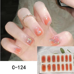 Y2K Nail Strips 3D Full Wraps Self Adhesive Nail Art Decal Strip