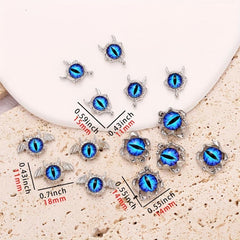 10pcs Evil Eye Nail Charms Crystal Rhinestone Acrylic Nail Art Decorations