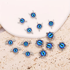 10pcs Evil Eye Nail Charms Crystal Rhinestone Acrylic Nail Art Decorations
