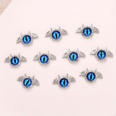 10pcs Evil Eye Nail Charms Crystal Rhinestone Acrylic Nail Art Decorations