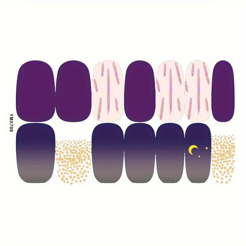 Leopard Print Nail Polish Stickers - Self Adhesive Gel Nail Decals