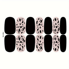Leopard Print Nail Polish Stickers - Self Adhesive Gel Nail Decals
