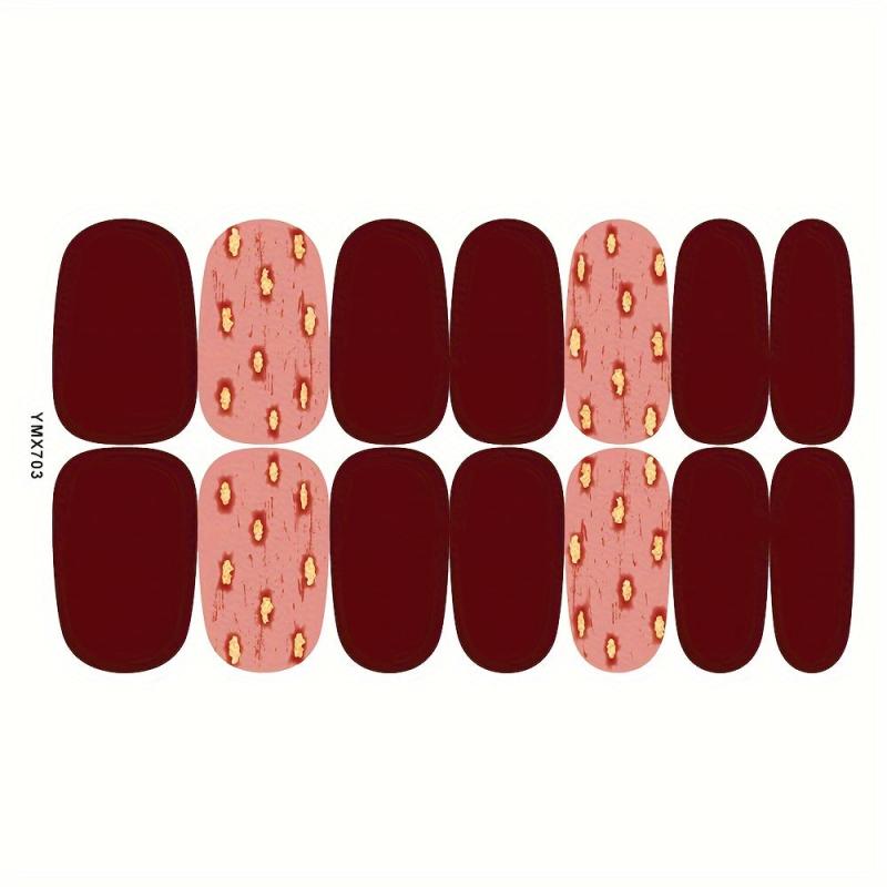 Leopard Print Nail Polish Stickers - Self Adhesive Gel Nail Decals