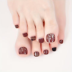 3D Self Adhesive Toe Nail Stickers High Full Cover Decor Stickers
