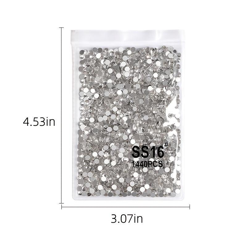 1440pcs Crystal Glass Nail Rhinestones for Nail Art