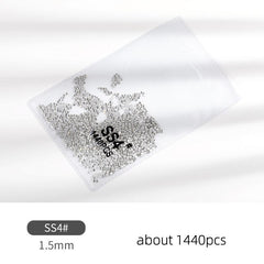 1440pcs Crystal Glass Nail Rhinestones for Nail Art