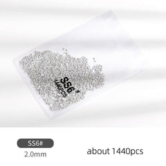 1440pcs Crystal Glass Nail Rhinestones for Nail Art