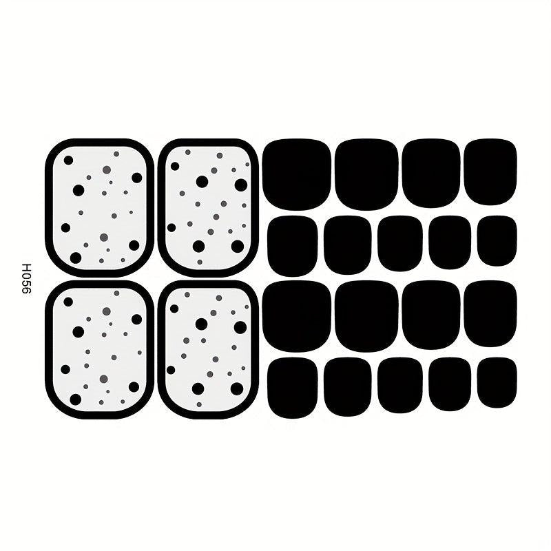 Glitter Summer Toe Nail Sticker Set - 8 Sheets