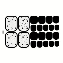 Glitter Summer Toe Nail Sticker Set - 8 Sheets