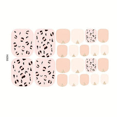 Glitter Summer Toe Nail Sticker Set - 8 Sheets
