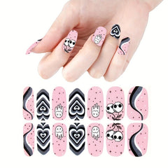 Halloween Nail Wraps Stickers Self Adhesive Full Wraps DIY Nail Art Decals