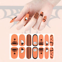 Halloween Nail Wraps Stickers Self Adhesive Full Wraps DIY Nail Art Decals