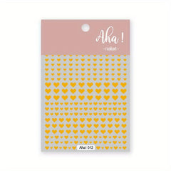 Red Heart Nail Art Stickers Self Adhesive DIY Nail Decoration