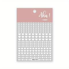 Red Heart Nail Art Stickers Self Adhesive DIY Nail Decoration