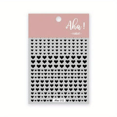 Red Heart Nail Art Stickers Self Adhesive DIY Nail Decoration