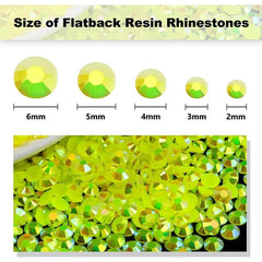 Resin Flatback Nail Art Rhinestones Round Gemstones DIY Accessories
