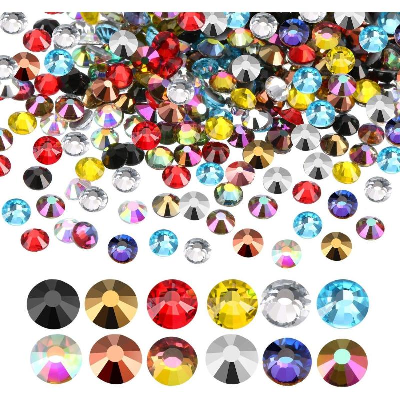 Resin Flatback Nail Art Rhinestones Round Gemstones DIY Accessories