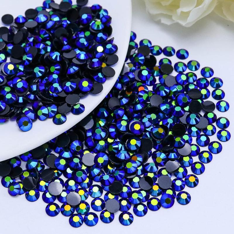 Resin Flatback Nail Art Rhinestones Round Gemstones DIY Accessories