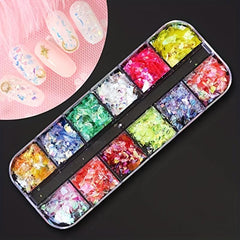 13pcs Nail Rhinestones Studs Crystals Gems Sequins Kit with Tweezers and 3 Pens